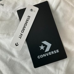 Converse T Shirts Unisex Adult Size M Black White Short Sleeve Stretch 2 Shirts