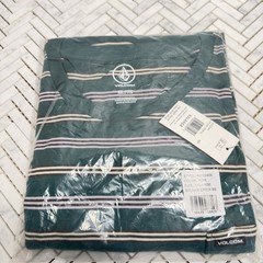 NEW Volcom Striped Green Short Sleeve T-Shirt (Multiple Sizes)
