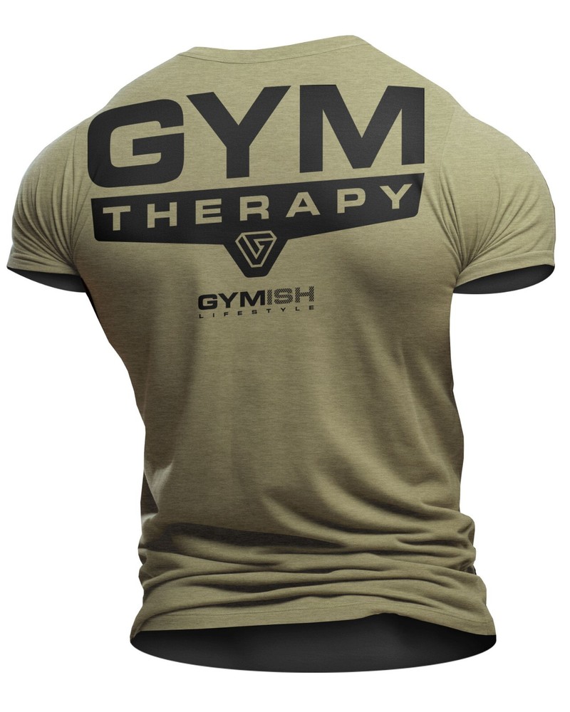 098.Gym Therapy Workout T-Shirt for Mens