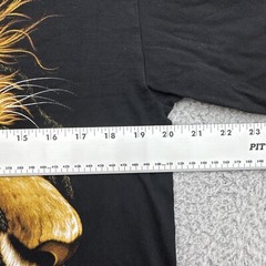 Vtg The Roxx 90s Mens L Black Graphic T Shirt Single Stitch Bob Marley Lion Zion