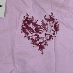 HOLLISTER Men’s Shirt ‘LOVE’ in Pastel Pink Size Medium