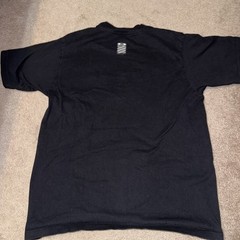 Vtg Oakley Software Embroidered Center Logo Black Double Sided T-Shirt Size L