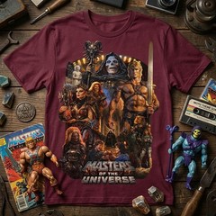 Masters of the Universe He-Man Graphic T-Shirt Vintage Comic Art Collage Tee