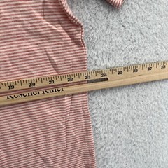 Faherty Striped Shirt Mens XL Orange Cloud Cotton Soft Short Sleeve Tee *B4 New