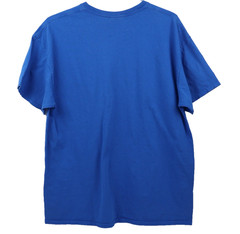 VTG Gildan Heavyweight Blank Blue Cotton Fade T-Shirt Skater Streetwear Size XL