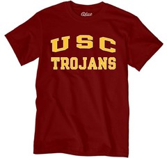 Blue 84 Mens Usc Trojans T-Shirt Arched Team Color Team Color X-Large