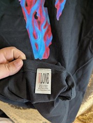 VLONE Screwhead Skull T-Shirt Black Blue Red Flame V Logo Tee New Deadstock XL