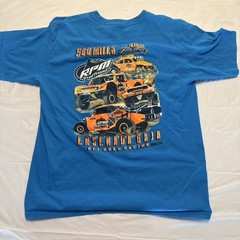 RPM Offroad Ensenada Baja 500 Miles Racing Men’s Blue Tee L Double-Sided