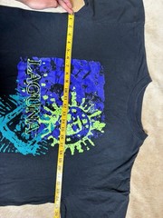 Vintage 90s Laguna Surf Skate Sun Neon Graphic T Shirt Black Large