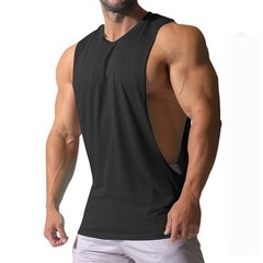 Sleeveless Vest Tshirt Men’s Gym Muscle Workout Tank Top for Fitness and Sport