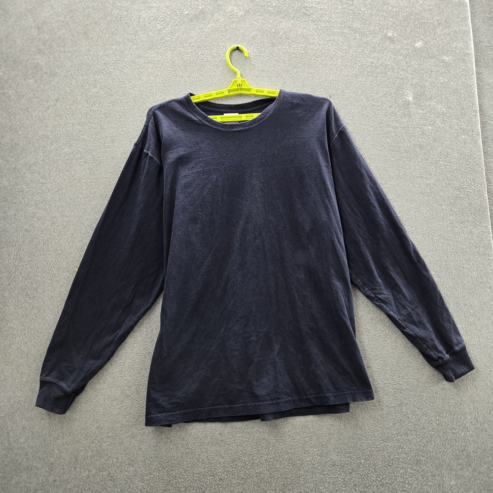 Carhartt Men Shirt XL REGULAR Navy Logo K231 Original Fit Long Sleeve