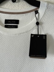 Porter & Ash Luxury Essential Men’s Size M White Modal Blend Casual T-Shirt