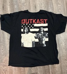 Outkast Shirt Mens XL Black Graphic Band Rap Hip Hop Tee Music T-Shirt