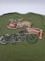 Leesburg Bikefest 2014 Small Green Event Men Shirt..#2934