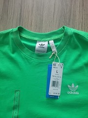 adidas Men’s Trefoil Essentials Tee Energy Green. Size Large