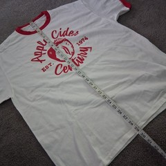 Vintage Apple Cider Century Ringer T-Shirt Est. 1974 Three Oaks MI Cycling XL