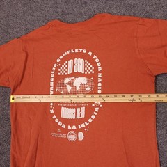 Castillo Del Rey El Salvador T Shirt Mens Medium Orange Graphic Tourist Cotton