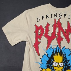 The Simpsons Bart Punk – Officially Licensed Cartoon Graphic T Shirt – Unisex S