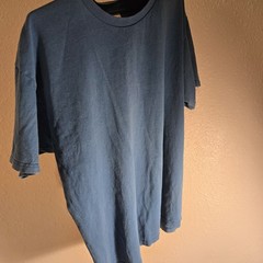 Fruit of the Loom Men’s XL Blue Heavy Cotton Short Sleeve Crew Neck T-Shirt Top