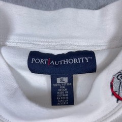 Port Authority Georgia Bulldogs Long Sleeve Mock Neck T-Shirt Mens XL White