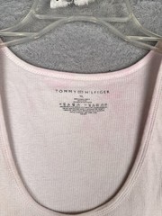 Tommy Hilfiger Shirt Adult Extra Large White Tank Sleeveless Scoop Neck