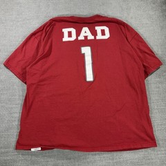 NFL Team Apparel Arizona Cardinals T-Shirt Mens 3XL Red Excellent Dad 1 Graphic