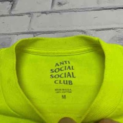 Anti Social Social Club Shirt Adult Medium Neon Colored Streetwear Punk Grunge