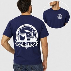 Mens Personalised Work T Shirt Custom Trade Company Logo Plumber Mechanic Top UK