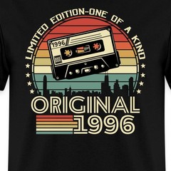 Original 1996 With Retro Cassette 30th Birthday Men’s T-Shirt