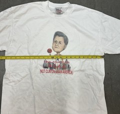 Vintage Bill Clinton Political T-shirt Size XL 90s NCAA Basketball Parody