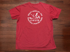 ORVIS CLASSIC COLLECTION T SHIRT MENS LARGE RED FLY FISHING SPORTING GOODS L