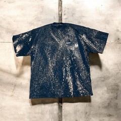 WE11DONE SS 2020 Multi-Bleach Splatter Logo Oversized T-Shirt