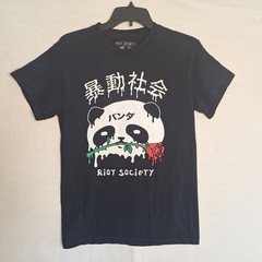 Riot Society Mens Sz S Panda Collection Shirt !00% Cotton USA Made Street Wear