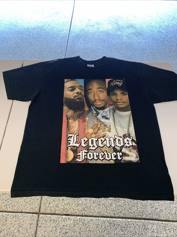 Shaka Wear Super Max Heavy Legends Forever T Shirt Mens 2XL Black Rap Tee XXL
