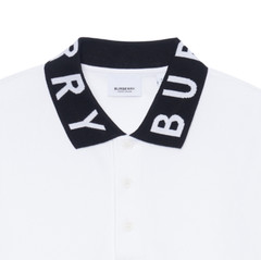 Burberry LOGO Print Polo Shirt Men’s White