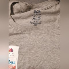 Fruit of the Loom Dual Defense Men’s Short Sleeve Tees in Gray and Red 4XL