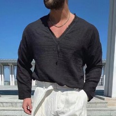 Men Regular Fit Plain Basic Tee Mens Fashion Lace Up Sport T Shirts Casual