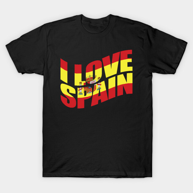 I Love Spain T-Shirt Vintage Espana Travel Souvenir Madrid Barcelona Tee