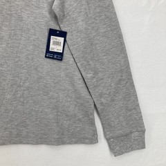Chaps Henley Thermal Shirt Mens Large Gray Waffle Knit Casual Preppy Travel NWT