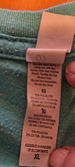 men’s tshirt canvas xl “LIVE GENEROUSLY” FRONT/ “THRIVENT FINANCIAL” BACK GREEN