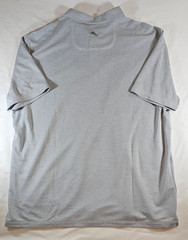 NEW TOMMY BAHAMA SHORELINE SURF POLO SHIRT GRAY KNIT MENS SIZE XXL L/XL TENCEL