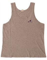 Champion Mens Vest Top XL Grey Flecked Cotton EB09