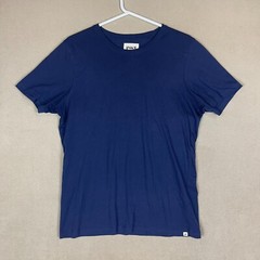 Pact T-Shirt Adult Medium Blue Short Sleeve Organic Cotton Logo Preppy Mens