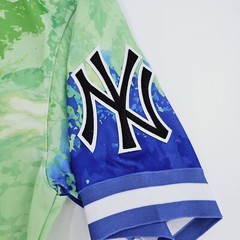 Pro Standard MLB New York Yankees Pro Team Mens LARGE L Multi Dip Dye Shirt NEW