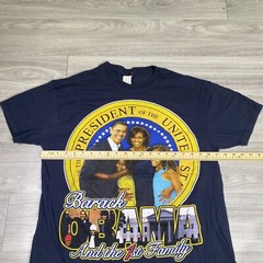 VINTAGE President Barack Obama First Family T-shirt Men’s Large Rap Tee Graphic