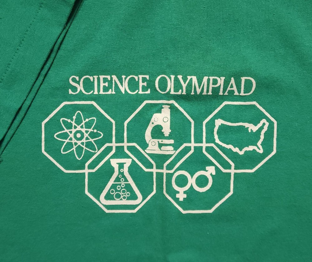 Vintage 1980s Science Olympiad Foothill Jr High Made in USA Medium Shirt