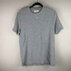 NN07 Men’s Clive T Shirt Medium Gray Waffle Knit Minimalist Scandinavian Tee