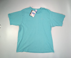 Vintage Champion T-Shirt XL USA Teal Blue 1990s NWT