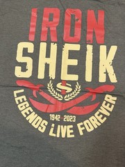 Iron Sheik Men’s Size XL Shirt Pro Wrestling Crate Shirt Never Worn Dollar Green