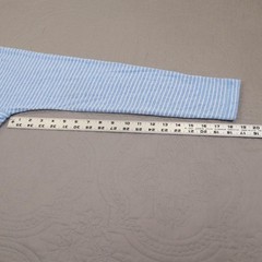 Faherty Henley Shirt Mens Small Blue Striped Cloud Cotton Long Sleeve Knit